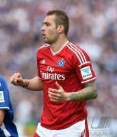Fussball, 1. Bundesliga  Saison 2014/2015 Relegation: Karlsruher SC - Hamburger SV