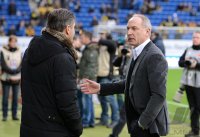 FUSSBALL1. Bundesliga  Saison 2012/2013: Manager Mueller (TSG 1899 Hoffenheim) und Sportdirektor  Zorc (Borussia Dortmund)