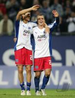 Fussball DFB Pokal: Hamburg - Leverkusen, jubel HSV