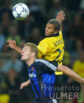 Fussball UCL-Quali: Dortmund - Bruegge, Zweikampf
