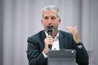 Streitgespraech OB Boris Palmer und AfD Landesvorsitzender Markus Frohnmaier in Tuebingen