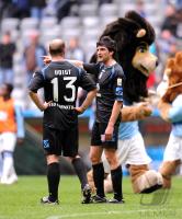 2. Fussball Bundesliga : Alexander Voigt mit Alexander Klitzpera (v. li., FSV)