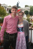 FUSSBALL 1. BUNDESLIGA 13/14:  Thomas Mueller und Frau Lisa