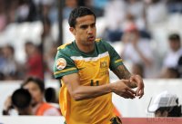Fussball AFC Asian Cup 2011:  JUBEL mit Herz Tim Cahill (Australien)