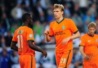 FUSSBALL, Vokswagen Super Cup 2009, BREMEN: SANOGO und MERTESACKER
