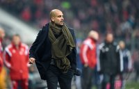 Fussball 1. Bundesliga Saison 14/15: Trainer Pep Guardiola (FC Bayern Muenchen)