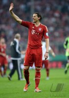 FUSSBALL DFB POKAL  Saison 2012/2013:  FC Bayern Muenchen - VfL Wolfsburg