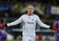FUSSBALL  International CHL 09/10 : JUBEL ROBBEN (FC Bayern  Muenchen)