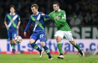 Fussball, 1. Bundesliga  Saison 2014/2015: SV Werder Bremen - VfL Wolfsburg