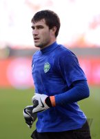 FUSSBALL INTERNATIONAL: Torwart Ignatiy NESTEROV (Usbekistan)
