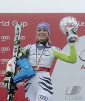 SKI Weltcup FINALE Damen :   Gesamtweltcupsiegerin Maria RIESCH (GER)