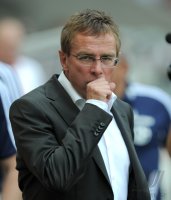 Fussball 1. Bundesliga  Saison 2011/2012:  Trainer Ralf Rangnick (FC Schalke 04)