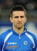 Fussball International  Testspiel:  Vedad Ibisevic (Bosnien-Herzegowina)