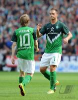 Fussball: 1. Bundesliga Saison 2010/2011: SV Werder Bremen, ARNAUTOVIC  und MARIN