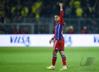 Fussball 1. Bundesliga Saison 14/15: JUBEL Thiago Alcantara (FC Bayern Muenchen)