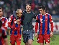 Fussball 1. Bundesliga Saison 14/15: JUBEL FC Bayern Muenchen