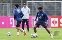 Fussball Training Deutsche Nationalmannschaft in Stuttgart: Karim-David Adeyemi (Deutschland)