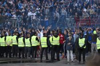 Fussball, 1. Bundesliga  Saison 2014/2015 Relegation: Karlsruher SC - Hamburger SV