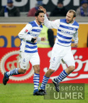 Fussball 2. Bundesliga: Duisburg - Koeln, Jubel Duisburg