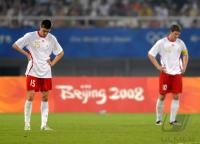 FUSSBALL  Olympia 2008  Peking  Halbfinale Nigeria - Belgien