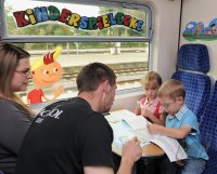 Kinderspielecke im Neigetechnik Zug der Baureihe 611