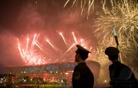 FUSSBALL  Olympia 2008  EROEFFNUNGSFEIER Feuerwerk