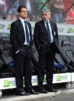 FUSSBALL INTERNATIONAL: Trainer Fabio CAPELLO mit Co Trainer Franco Baldini (v. li., England)