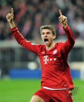 Fussball CHL  Saison 2011/2012:  Thomas Mueller (FC Bayern Muenchen)