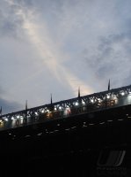 Fussball CHL  Saison 2010/2011:  Logo des Stadions Old Trafford