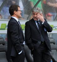 FUSSBALL INTERNATIONAL: Trainer Fabio CAPELLO mit Co Trainer Franco Baldini (v. li., England)
