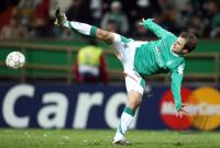 Fussball, Champions League: Werder Bremen JENSEN Einzelaktion