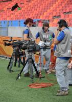 FUSSBALL WM 2010: Die Fernsehanstalten bereiten sich auf die TV Uebertragung vor