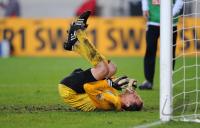 Fussball 1. Bundesliga : Enttaeuschung Torwart Jaroslav Drobny (Hertha)