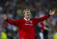 Fussball Champions League Finale 1999: David Beckham (Manchester United FC)