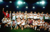 Fussball WM 1990 FINALE: Mannschaftsbild Weltmeister Deutschland
