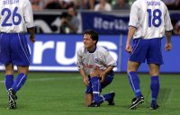 Fussball  1. Bundesliga  Ligacup  2000/2001: FC Bayern  M&Aring;&cedil;nchen - Hertha BSC Berlin