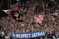 FUSSBALL    UEFA Europa League  Play-Off Rueckspiel  FANS  (VfB Stuttgart )