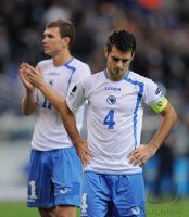Fussball International EM 2012-Qualifikation:  Emir Spahic (Bosnien-Herzegowina)