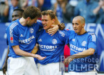 Fussball 1. Bundesliga: Schalke - Cottbus, Jubel n. 2:0