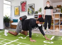 Basketball 2. Bundesliga 2021/2022: Isaiah Crawley (Tigers Tuebingen) bei der Reha