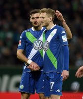 Fussball, 1. Bundesliga  Saison 2014/2015: SV Werder Bremen - VfL Wolfsburg