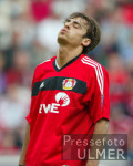 Fussball 1. Bundesliga: Leverkusen, BERBATOV Mimik