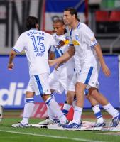 Fussball 1. Bundesliga : Bochum JUBEL um Daniel Imhof mit Diego F. Klimowicz (v.li.)