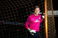 Fussball 1. Bundesliga, Saison 2012/2013, Werder Bremen: Richard Strebinger im exklusiven Pressefoto ULMER Fotoshooting