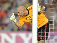 Fussball Champions League  Saison 2011/2012: Torwart Christian Abbiati (AC Mailand)