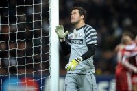 Fussball CHL  Saison 2010/2011:   Torwart Julio Cesar (Inter Mailand)