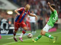 Fussball 1. Bundesliga Saison 14/15: FC Bayern Muenchen - VfL Wolfsburg
