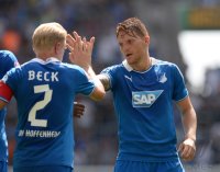 FUSSBALL 1. Bundesliga 2013/2014: TSG 1899 Hoffenheim - Olympiakos Piraeus