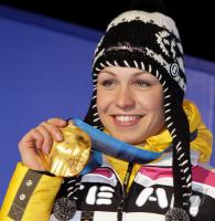 Olympische Spiele 2010 VANCOUVER:  JUBEL NEUNER - BIATHLON  FRAUEN