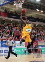Basketball 1. Bundesliga 14/15 Hauptrunde: Walter Tigers Tuebingen - Crailsheim Merlins